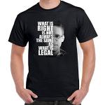 Edward Snowden Herren T-Shirt What is Right Zitat, Schwarz , XL