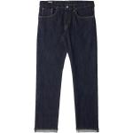 Blaue EDWIN Straight Leg Jeans aus Baumwolle für Herren Weite 28, Länge 32 