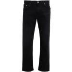 Schwarze Unifarbene EDWIN Tapered Jeans mit Reißverschluss aus Baumwolle für Herren 