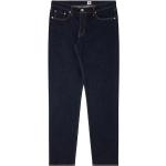 Reduzierte Indigofarbene EDWIN Straight Leg Jeans mit Reißverschluss aus Baumwolle für Herren Weite 34, Länge 32 