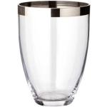 Silberne 24 cm Edzard Runde Bodenvasen & Vasen für Pampasgras 24 cm aus Glas 