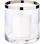 Moderne 15 cm Edzard Runde Weihnachts-Teelichthalter aus Kristall mundgeblasen 