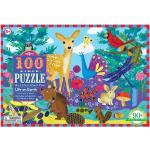 Eeboo Puzzlespiel - 100 Teile - Leben auf der Erde