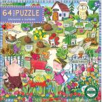 Eeboo Puzzlespiel - 64 Teile - Der KÃ¼chengarten