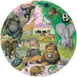 eeBoo - Round Puzzle - Wildlife of Africa, 1000 Pc (EPZCWLA) (EPZCWLA)