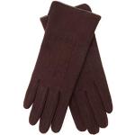 Braune Vegane Touchscreen-Handschuhe aus Baumwolle für Damen Einheitsgröße 