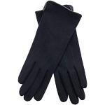Marineblaue Vegane Touchscreen-Handschuhe aus Baumwolle für Damen Einheitsgröße 