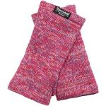 Pinke Vegane Strick-Handschuhe aus Baumwolle für Damen Einheitsgröße 