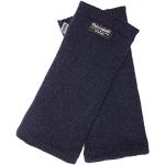 Marineblaue Strick-Handschuhe aus Wolle für Damen Einheitsgröße 