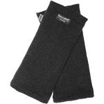 Schwarze Strick-Handschuhe aus Wolle für Damen Einheitsgröße 