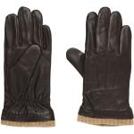 Braune Fingerhandschuhe aus Leder für Herren Größe 11 