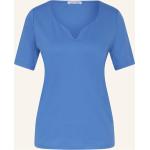 Blaue Efixelle Herzförmige T-Shirts aus Baumwolle für Damen Größe XL 