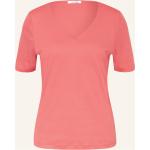 Lachsfarbene Efixelle Herzförmige T-Shirts aus Baumwolle für Damen Größe XL 