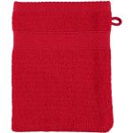 Rote Moderne Egeria Waschhandschuhe aus Baumwolle 15x21 
