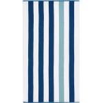 Marineblaue Gestreifte Egeria Strandtücher aus Baumwolle 90x180 