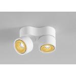 Egger Licht Clippo Duo LED Wand- / Deckenstrahler, Dim-to-Warm weiß / Gold