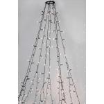 Weiße Runde Lichterketten Innen mit Weihnachts-Motiv aus Kunststoff 