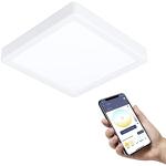 Reduzierte Weiße Eglo Quadratische Dimmbare LED Deckenleuchten aus Metall smart home 