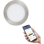 Reduzierte Eglo Runde Dimmbare LED Deckenleuchten aus Nickel smart home 