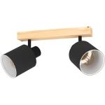 Reduzierte Schwarze Moderne Eglo Deckenstrahler & LED Deckenstrahler aus Holz schwenkbar E27 