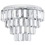 Reduzierte Silberne Moderne Eglo Flurlampen aus Chrom E14 