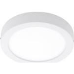 Weiße Eglo Runde LED-Deckenleuchten satiniert aus Kunststoff 