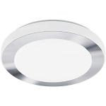 Reduzierte Silberne Minimalistische Eglo Runde LED-Deckenleuchten aus Metall 