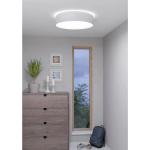 Weiße Moderne Eglo Runde LED-Deckenleuchten aus Textil smart home 