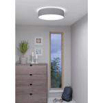 Graue Moderne Eglo Runde LED-Deckenleuchten aus Leinen smart home 