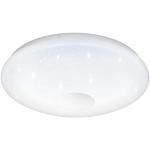 Reduzierte Weiße Eglo Runde Dimmbare LED Deckenleuchten aus Kristall 