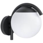 Schwarze Moderne Eglo Außenwandleuchten & Außenwandlampen aus Kunststoff E27 