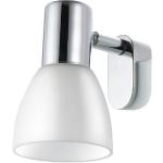 Silberne Eglo Badlampen & Badleuchten aus Stahl E14 