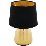 Reduzierte Schwarze Moderne Eglo Nachttischlampen & Nachttischleuchten aus Keramik E14 