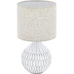 Weiße Eglo Runde Tischlampen & Tischleuchten aus Keramik E27 
