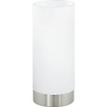 Weiße Minimalistische Eglo Nachttischlampen & Nachttischleuchten satiniert aus Glas E27 