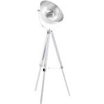 Silberne Moderne Eglo Retro Stehlampen aus Chrom schwenkbar E27 