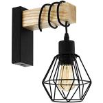 Reduzierte Industrial Eglo Vintage Lampen aus Massivholz E27 