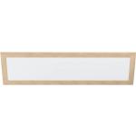 Weiße Eglo Rechteckige LED-Deckenleuchten aus Holz 