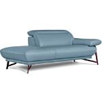 Reduzierte Himmelblaue Moderne Polstermöbel aus Leder Breite 150-200cm, Höhe 50-100cm, Tiefe 100-150cm 