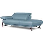 Reduzierte Himmelblaue Moderne Polstermöbel aus Leder Breite 150-200cm, Höhe 50-100cm, Tiefe 100-150cm 