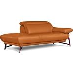 Reduzierte Orange Moderne Polstermöbel aus Leder Breite 150-200cm, Höhe 50-100cm, Tiefe 100-150cm 