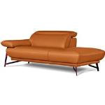 Reduzierte Orange Moderne Polstermöbel aus Leder Breite 150-200cm, Höhe 50-100cm, Tiefe 100-150cm 