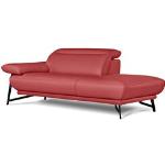 Reduzierte Rote Moderne Polstermöbel aus Leder Breite 150-200cm, Höhe 50-100cm, Tiefe 100-150cm 