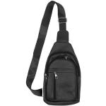 Schwarze Unifarbene Vintage EGOMAXX Bodybags aus Kunstfaser für Herren 