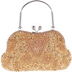 Goldene Vintage Brauttaschen & Brautbeutel mit Pailletten für Damen zum Abschlussball 