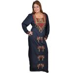 Mitternachtsblaue Elegante Egypt Bazar Damenhauskleider Größe 4 XL für Partys für den für den Sommer 