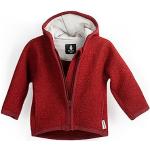 Rote Kinderkapuzenjacken mit Reißverschluss schmutzabweisend für Babys Größe 92 für den für den Winter 