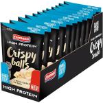Ehrmann High Protein Crispy Balls ohne Zuckerzusatz, weiße Schokolade - Leckere Getreide-Kugeln mit Fairtrade-Kakao, 12 x 55g