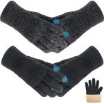 Reduzierte Strick-Handschuhe für Herren Einheitsgröße für den für den Winter 