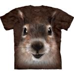 Braune The Mountain T-Shirts mit Eichhörnchenmotiv aus Baumwolle für Herren Größe M 